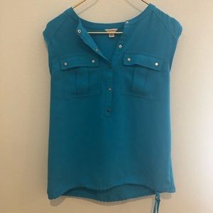 Calvin Klein Teal Sleeveless Blouse